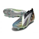 Adidas Predator Edge+ Firm Ground Silver Metallic Core Black Solar Yellow Football Boots
