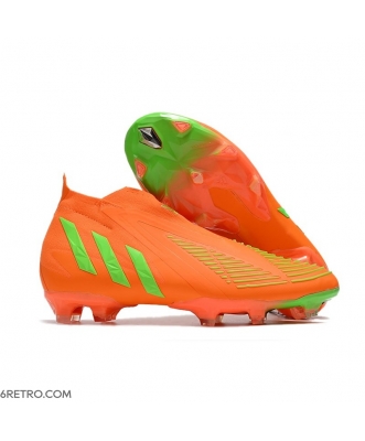 Adidas Predator Edge+ Firm Ground Solar Red Team Green Core Black Football Boots