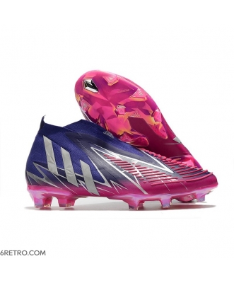 Adidas Predator Edge+ Firm Ground Team Collegiate Purple Silve Metallic Team Shock Pink Football Boots