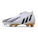 Adidas Predator Edge+ Firm Ground White Black Gold Football Boots