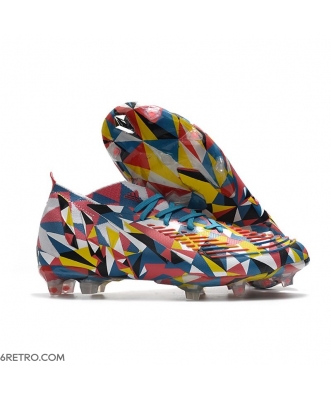 Adidas Predator Edge.1 Firm Ground Geometric Bright Blue Team Yellow Solar Red Football Boots
