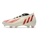 Adidas Predator Edge.1 Firm Ground Showdown - Off White Vivid Red Gold Metallic Football Boots