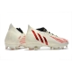 Adidas Predator Edge.1 Firm Ground Showdown - Off White Vivid Red Gold Metallic Football Boots