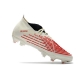 Adidas Predator Edge.1 Firm Ground Showdown - Off White Vivid Red Gold Metallic Football Boots