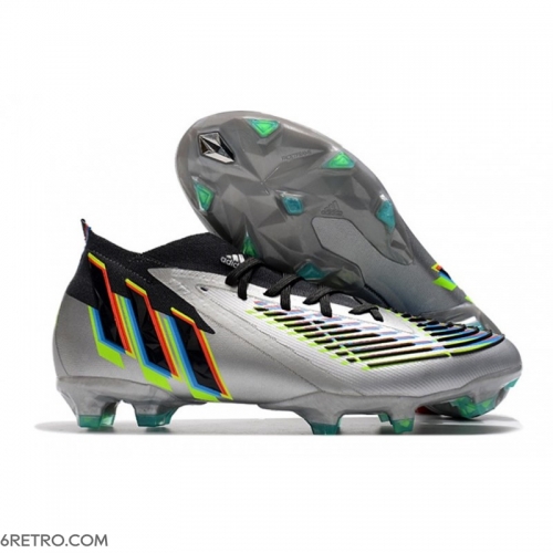 Adidas Predator Edge.1 Firm Ground Silver Metallic Core Black Solar Yellow Football Boots Adidas Predator Edge.1 Firm Ground Silver Metallic Core Black Solar Yellow Football Boots