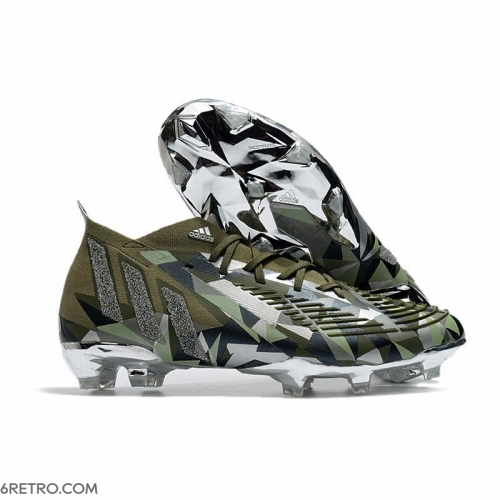 Adidas Predator Edge.1 Firm Ground Swarovski - Focus Olive Silver Metallic Magic Lime Football Boots Adidas Predator Edge.1 Firm Ground Swarovski - Focus Olive Silver Metallic Magic Lime Football Boots