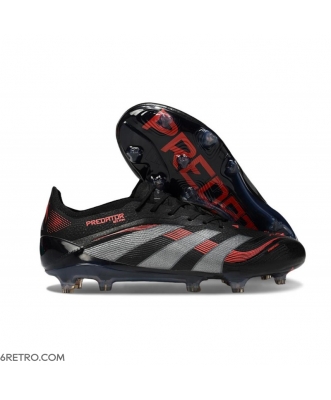 Adidas Predator Elite Firm Ground Black Grey Four Lucid Red Football Boots