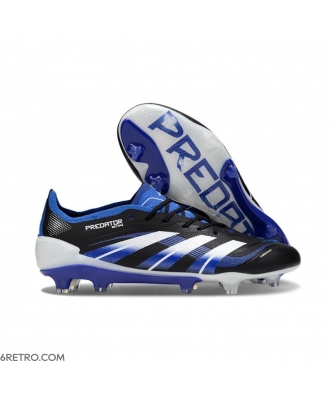 Adidas Predator Elite Firm Ground Black White Blue Football Boots