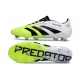 Adidas Predator Elite Firm Ground White Black Lucid Lemon Football Boots