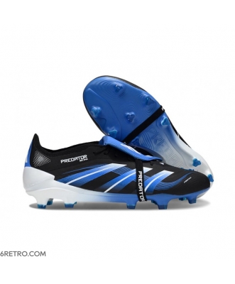 Adidas Predator Elite Fold-Over Tongue Firm Ground Black Blue White Football Boots