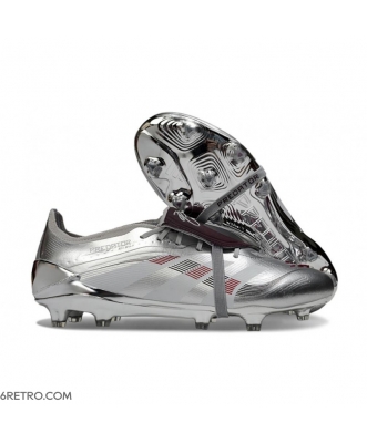 Adidas Predator Elite Fold-Over Tongue Firm Ground Silver Football Boots