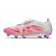 Adidas Predator Elite Fold-Over Tongue Firm Ground White Pink Gold Football Boots