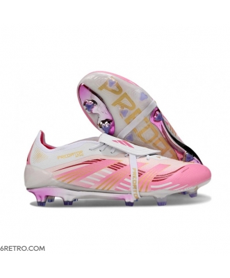 Adidas Predator Elite Fold-Over Tongue Firm Ground White Pink Gold Football Boots