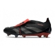 Adidas Predator Elite Fold-over Tongue Firm Ground Core Black Grey Four Lucid Red Football Boots