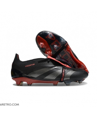 Adidas Predator Elite Fold-over Tongue Firm Ground Core Black Grey Four Lucid Red Football Boots