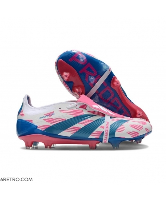 Adidas Predator Elite Fold-over Tongue Firm Ground Ftwr White Solar Blue Solar Pink Football Boots