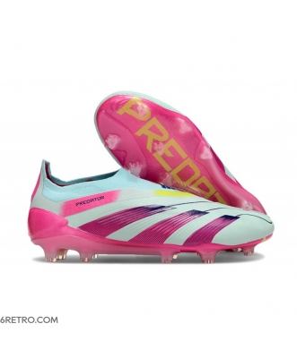 Adidas Predator Elite Laceless Firm Ground Almost Blue Lucid Pink Football Boots