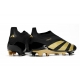 Adidas Predator Elite Laceless Firm Ground Black Gold Football Boots