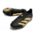 Adidas Predator Elite Laceless Firm Ground Black Gold Football Boots