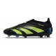 Adidas Predator Elite Laceless Firm Ground Black Green Football Boots