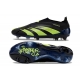 Adidas Predator Elite Laceless Firm Ground Black Green Football Boots