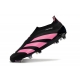 Adidas Predator Elite Laceless Firm Ground Black Pink Football Boots