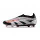 Adidas Predator Elite Laceless Firm Ground Black Silver Red Football Boots