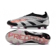 Adidas Predator Elite Laceless Firm Ground Black Silver Red Football Boots