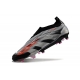Adidas Predator Elite Laceless Firm Ground Black Silver Red Football Boots