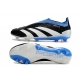 Adidas Predator Elite Laceless Firm Ground Black White Blue Football Boots