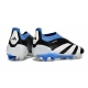 Adidas Predator Elite Laceless Firm Ground Black White Blue Football Boots