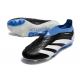 Adidas Predator Elite Laceless Firm Ground Black White Blue Football Boots