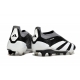 Adidas Predator Elite Laceless Firm Ground Black White Football Boots