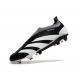 Adidas Predator Elite Laceless Firm Ground Black White Football Boots
