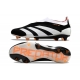 Adidas Predator Elite Laceless Firm Ground Black White Orange Football Boots