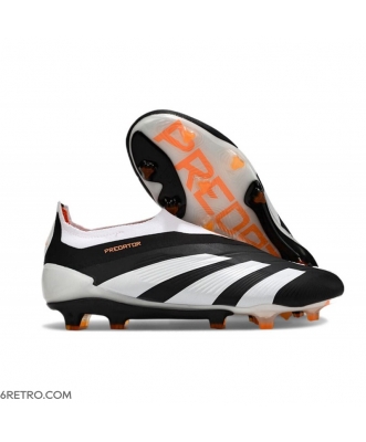 Adidas Predator Elite Laceless Firm Ground Black White Orange Football Boots