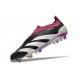 Adidas Predator Elite Laceless Firm Ground Black White Purple Football Boots Adidas Predator Elite Laceless Firm Ground Black White Purple Football Boots