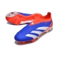 Adidas Predator Elite Laceless Firm Ground Blue White Solar Red Football Boots