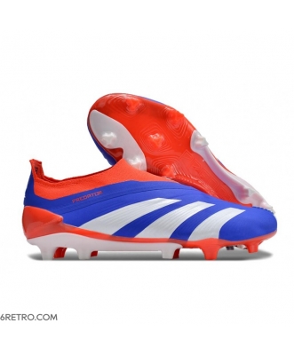 Adidas Predator Elite Laceless Firm Ground Blue White Solar Red Football Boots