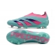 Adidas Predator Elite Laceless Firm Ground Cyan Pink Football Boots