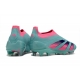 Adidas Predator Elite Laceless Firm Ground Cyan Pink Football Boots