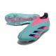 Adidas Predator Elite Laceless Firm Ground Cyan Pink Football Boots