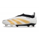 Adidas Predator Elite Laceless Firm Ground Ftwr White Black Gold Football Boots