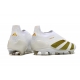 Adidas Predator Elite Laceless Firm Ground Ftwr White Gold Football Boots