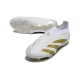 Adidas Predator Elite Laceless Firm Ground Ftwr White Gold Football Boots
