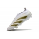 Adidas Predator Elite Laceless Firm Ground Ftwr White Gold Football Boots