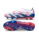 Adidas Predator Elite Laceless Firm Ground Ftwr White Solar Blue Solar Pink Football Boots Adidas Predator Elite Laceless Firm Ground Ftwr White Solar Blue Solar Pink Football Boots