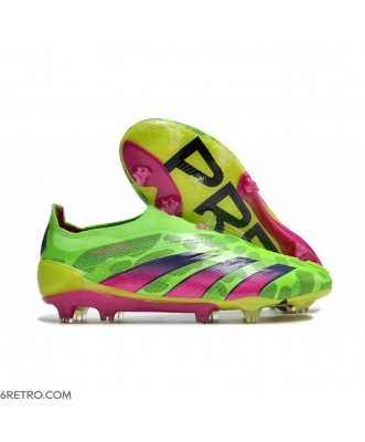 Adidas Predator Elite Laceless Firm Ground Generation Pred - Solar Green Shock Pink Lucid Lemon Football Boots