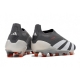 Adidas Predator Elite Laceless Firm Ground Grey White Football Boots