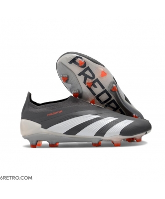 Adidas Predator Elite Laceless Firm Ground Grey White Football Boots